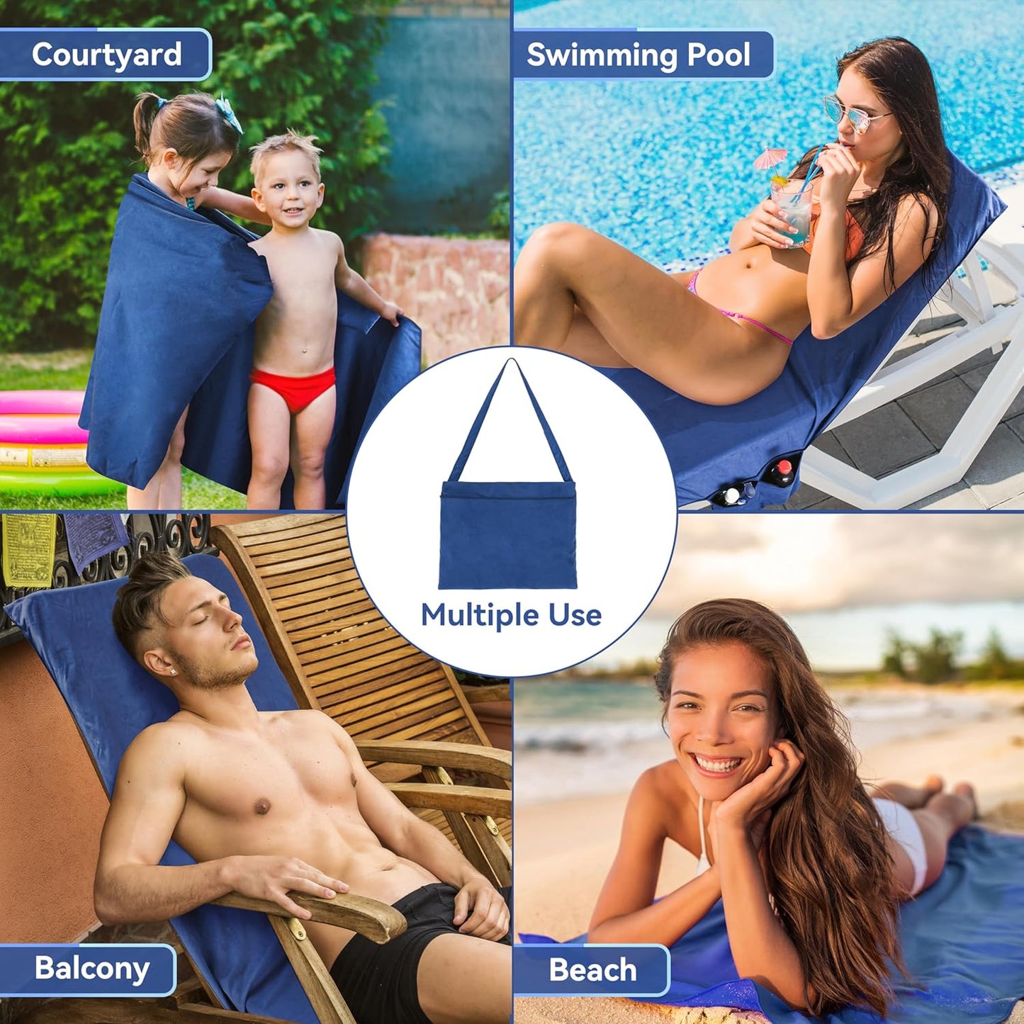 🏖️🌞 2026 NEUHEIT! Sonnenliegetuch in Tasche mit Aufbewahrungstasche – 50% RABATT! 🌊✨ Ultra-kompakt, saugstark & perfekt für Strand, Pool & Reise
