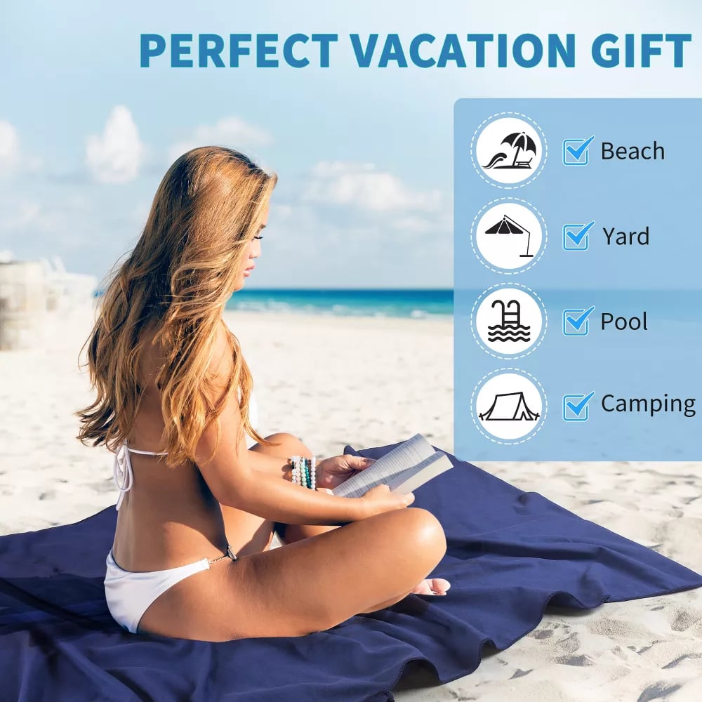 🏖️🌞 2026 NEUHEIT! Sonnenliegetuch in Tasche mit Aufbewahrungstasche – 50% RABATT! 🌊✨ Ultra-kompakt, saugstark & perfekt für Strand, Pool & Reise
