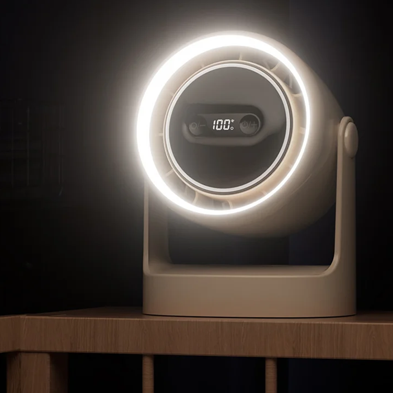 🔥🔥2025 Heiße Produkte🔥3-in-1 LED Light & Built-in Aromatherapy Diffuser Silent Mini Fan