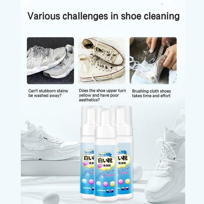 👟✨ 50% RABATT! Universeller tragbarer Schaumreiniger für Schuhe ohne Nachspülen – Reinigt, desinfiziert & trocknet in Sekunden 🧽