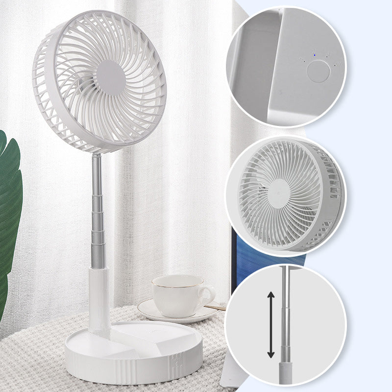 🍃✨ 50% RABATT! Wiederaufladbarer & faltbarer Mini-Ventilator – Kompakt, leise & perfekt für Reisen, Büro & heiße Tage 🔋