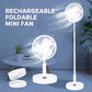 🍃✨ 50% RABATT! Wiederaufladbarer & faltbarer Mini-Ventilator – Kompakt, leise & perfekt für Reisen, Büro & heiße Tage 🔋