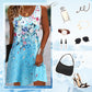 👗🌸 50% RABATT! Ärmelloses Blumenkleid für Frauen – Leicht, stylisch & perfekt für Sommer, Strand & Urlaub 💃✨