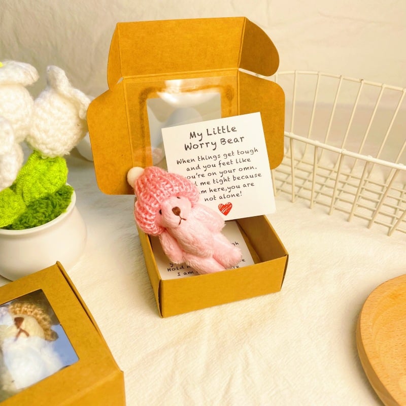 🔥Letzter Tag Sonderpreis-50% Rabatt🎁Handgefertigter Mini-Plüsch-Teddybär in einer Box