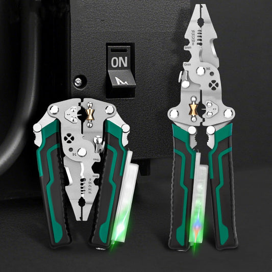 🎁 Kaufen 2, sparen 14,99 €! 💥✨ Multifunktionale klappbare Draht-Abisolierschere – Mit elektrischem Test 🛠️🌟