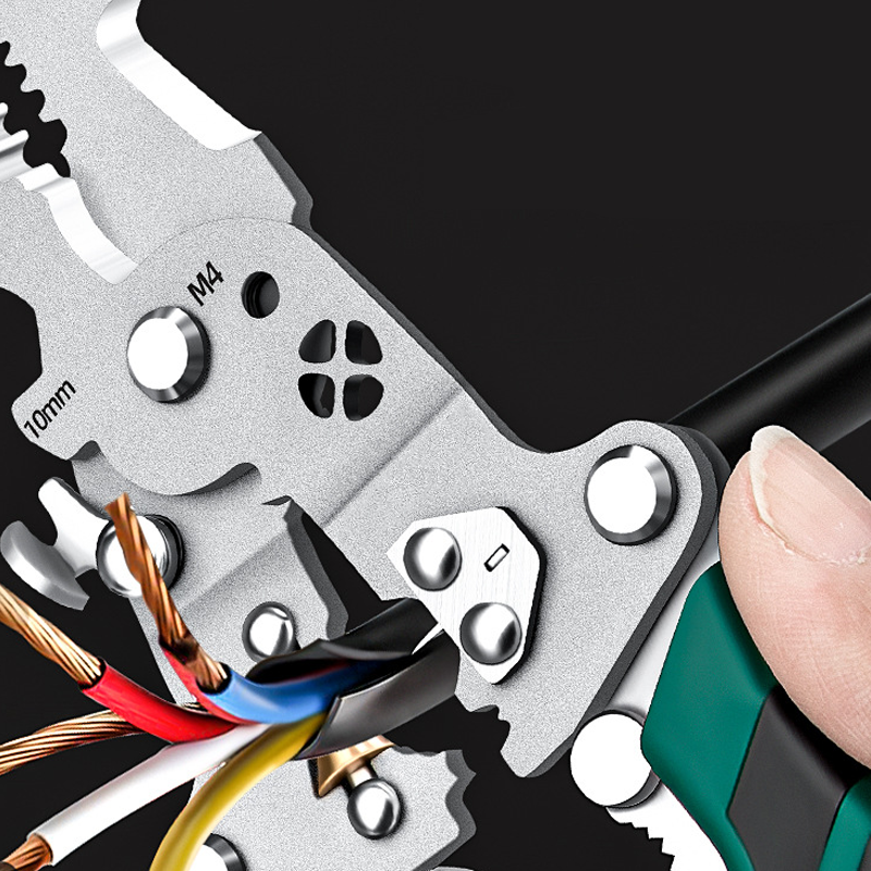 🎁 Kaufen 2, sparen 14,99 €! 💥✨ Multifunktionale klappbare Draht-Abisolierschere – Mit elektrischem Test 🛠️🌟