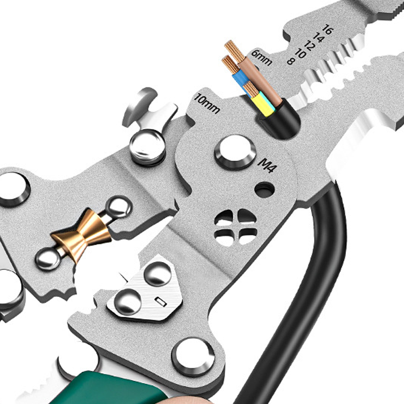 🎁 Kaufen 2, sparen 14,99 €! 💥✨ Multifunktionale klappbare Draht-Abisolierschere – Mit elektrischem Test 🛠️🌟