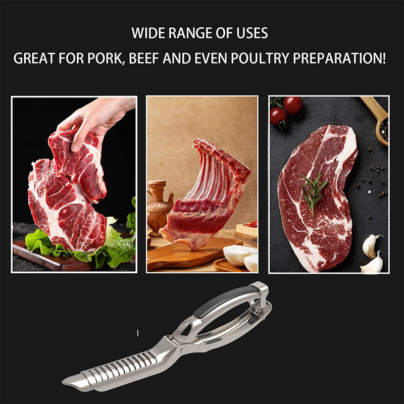 🏆Halbpreis mit begrenzter Zeit✨🥩 Grill Rib Skinner aus Edelstahl