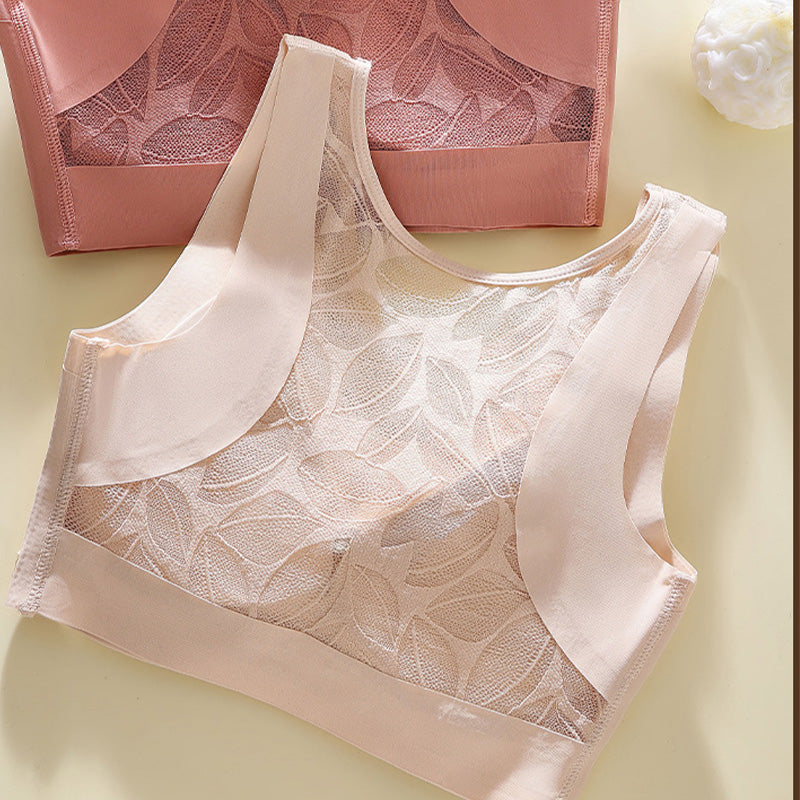 📢✨ Kaufen Sie eine erhalten Sie eine kostenlose 2pcs 🌸 Breiter Strap Drahtlose Spitze Unterstützung BH