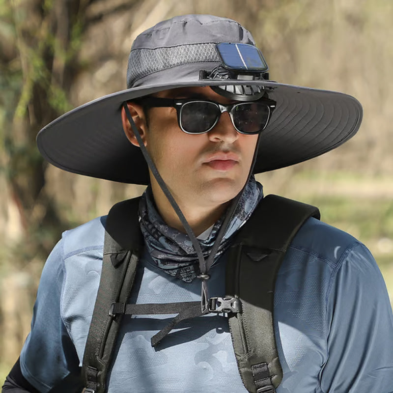 🧢☀️ 2026 NEUHEIT – 50% RABATT! Ultraleichter Solar-Ventilator-Sonnenhut (nur 300 g) – Leichterer als ein Baseball! UPF50+, 360° drehbar & USB-ladbar ✨