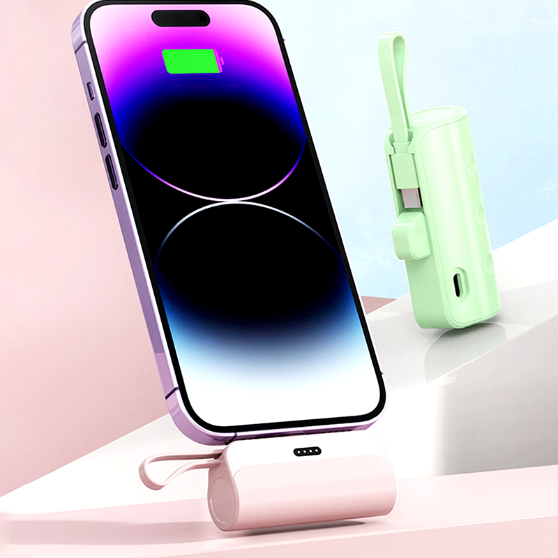 🔋 Tragbare Powerbank mit hoher Kapazität & integrierten Kabeln – All-in-One-Ladezentrale für unterwegs
