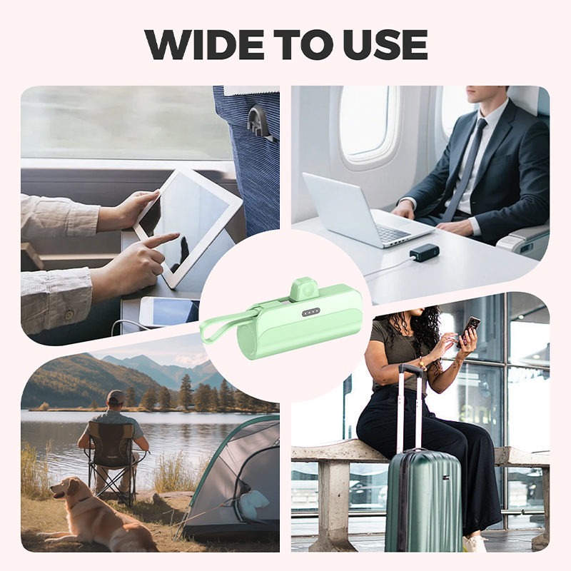 🔋 Tragbare Powerbank mit hoher Kapazität & integrierten Kabeln – All-in-One-Ladezentrale für unterwegs