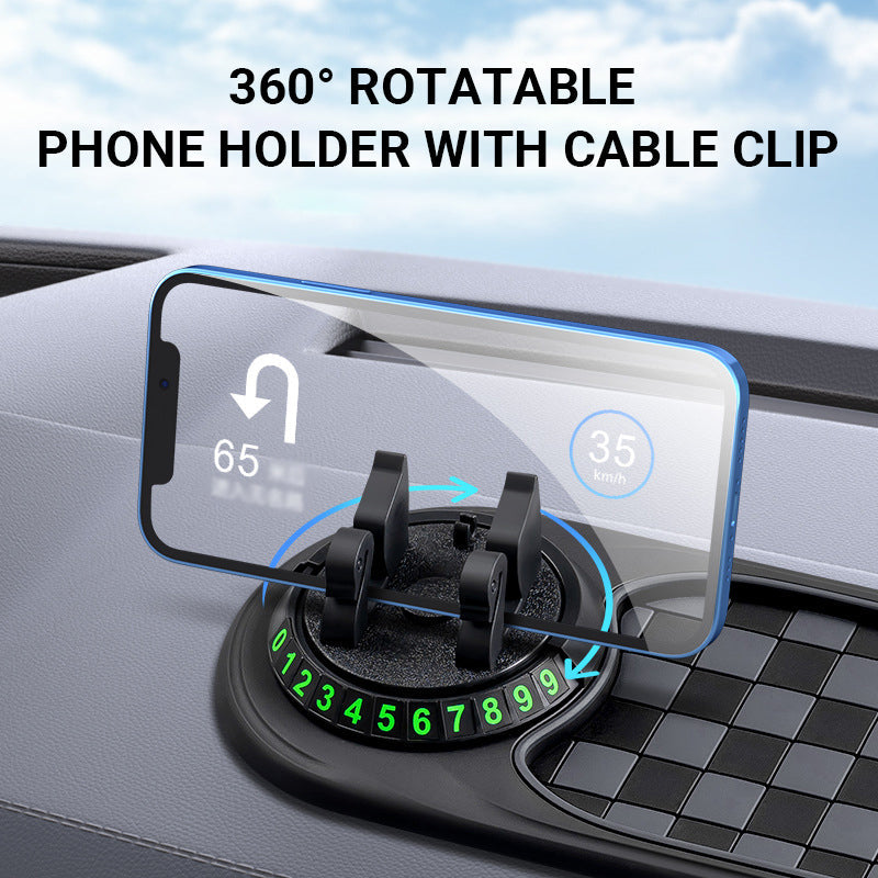 🔥Heißer Verkauf-60% Off🔥Auto Dashboard Anti-Rutsch-Matte mit Telefonhalterung✨