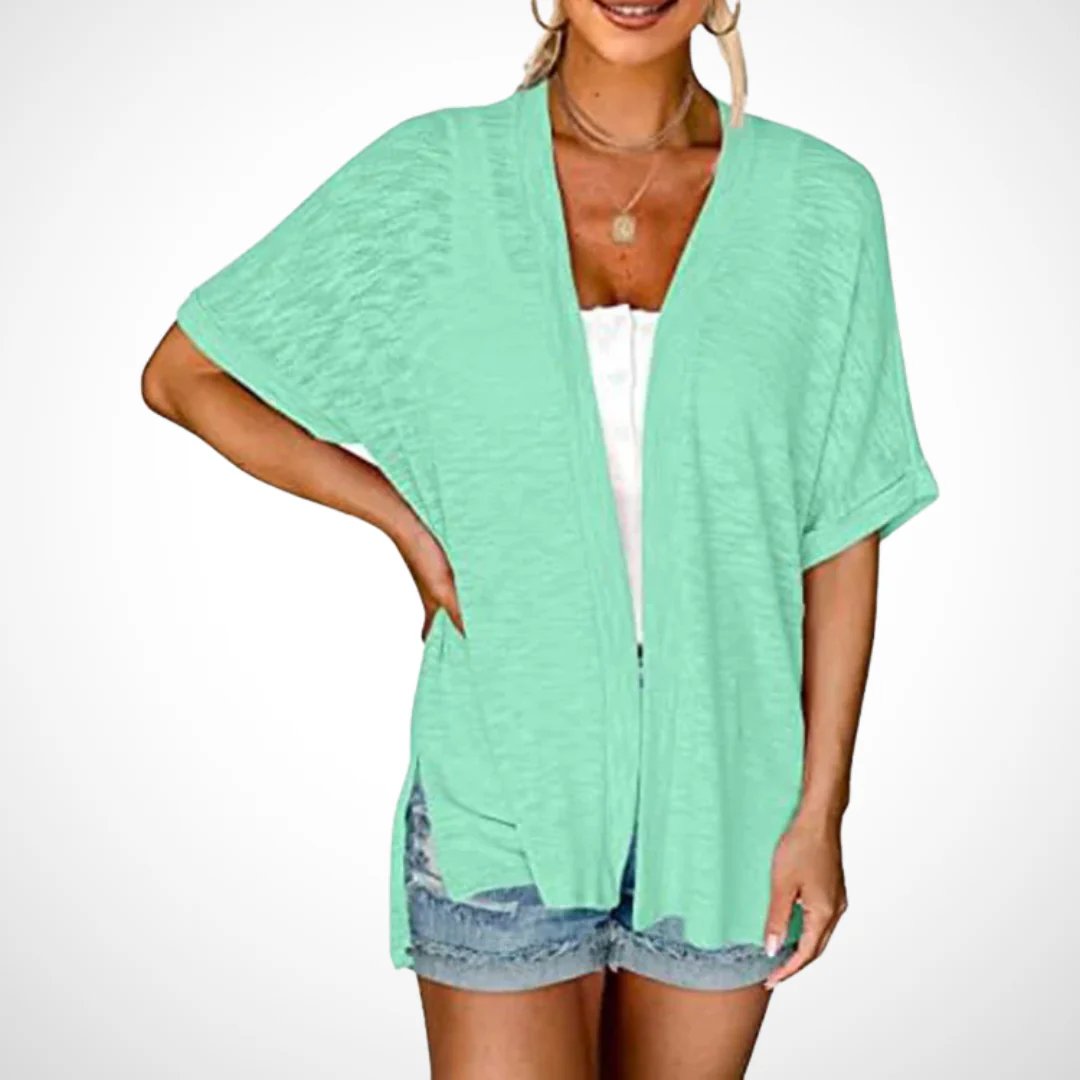 Sommer-Sonderangebot: 50% Rabatt!🏳️‍🌈Neue, stylische, fließende Kurzarm-Strickjacke (Modelljahr 2026)