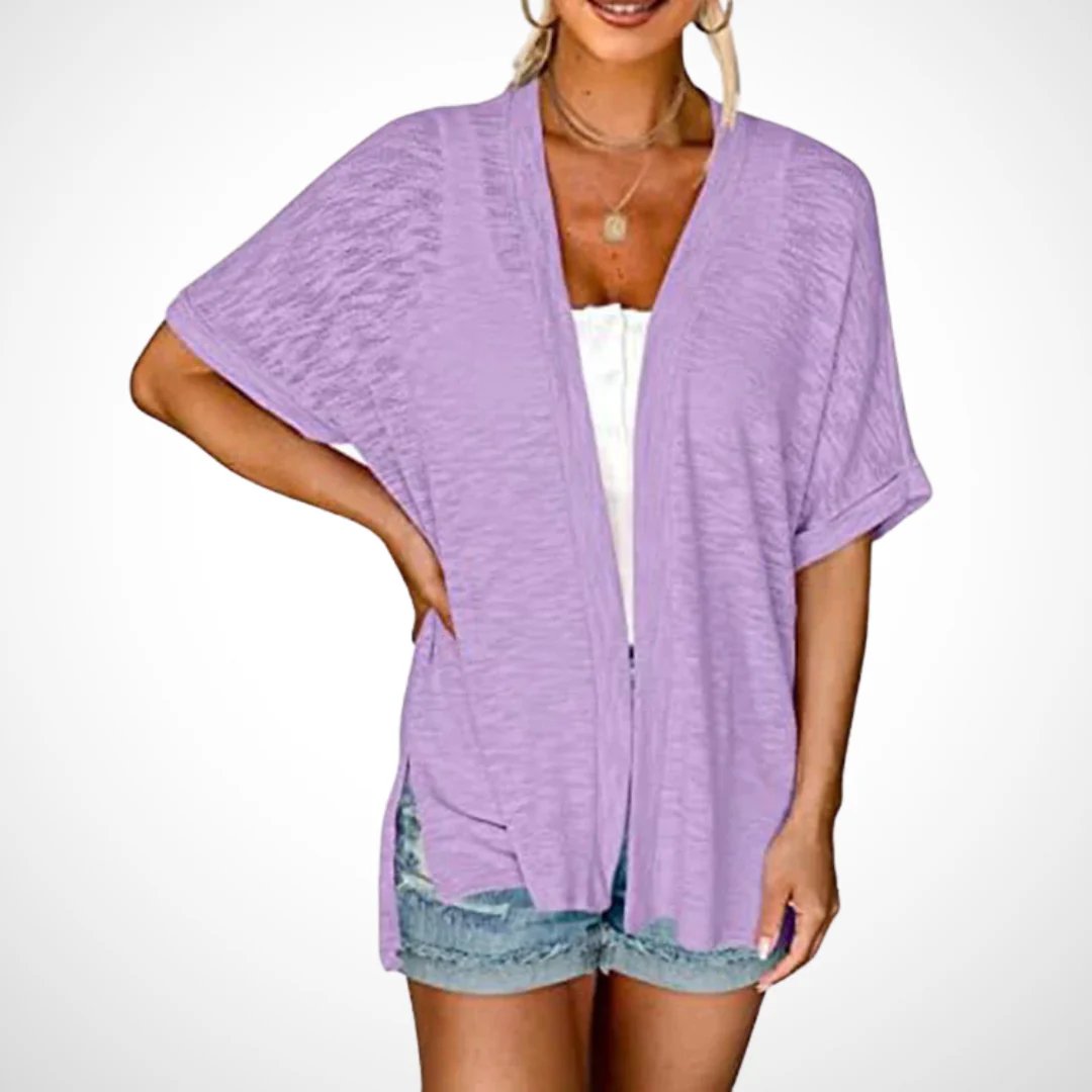 Sommer-Sonderangebot: 50% Rabatt!🏳️‍🌈Neue, stylische, fließende Kurzarm-Strickjacke (Modelljahr 2026)