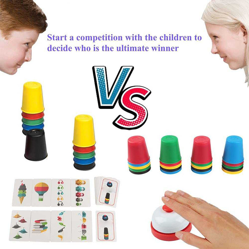 👨‍👩‍👧‍👦 Heißer Verkauf ✨ Schnelles Stapeln Cup Puzzle Spiel Set