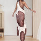 💃🔥 BEGRENZTE ZEIT: 50% RABATT! Schlankes One-Shoulder-Maxikleid mit Palmenmuster – Verführerisch, leicht & perfekt für Strand, Date oder festliche Anlässe 🌴