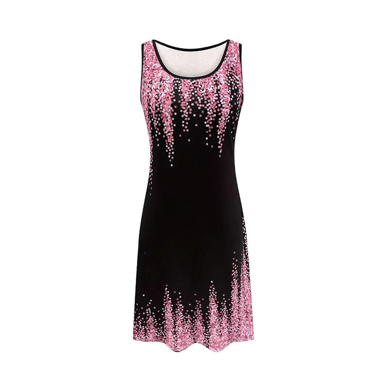 ⏳ 50% RABATT! Modisches ärmelloses Minikleid mit Druck für Damen – Leicht, stylisch & perfekt für den Sommer ☀️👗