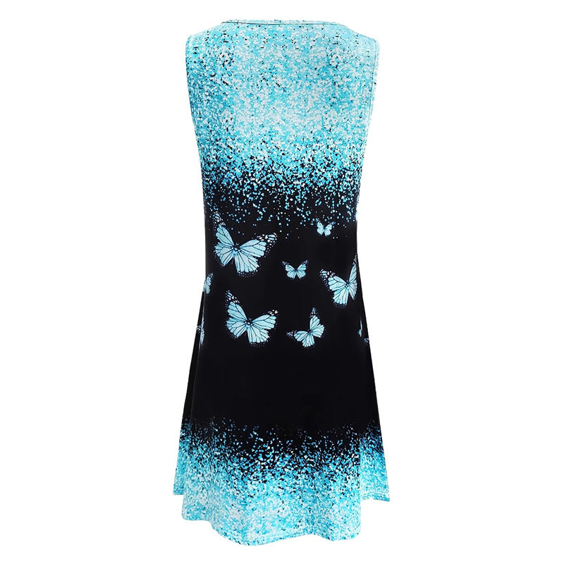 ⏳ 50% RABATT! Modisches ärmelloses Minikleid mit Druck für Damen – Leicht, stylisch & perfekt für den Sommer ☀️👗