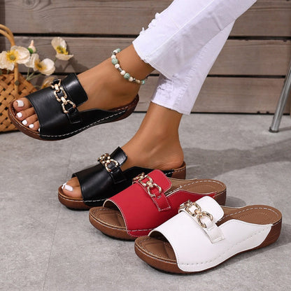 👡64% zeitlich begrenzter Rabatt✨Orthopädische Sandalen mit goldener Schnalle
