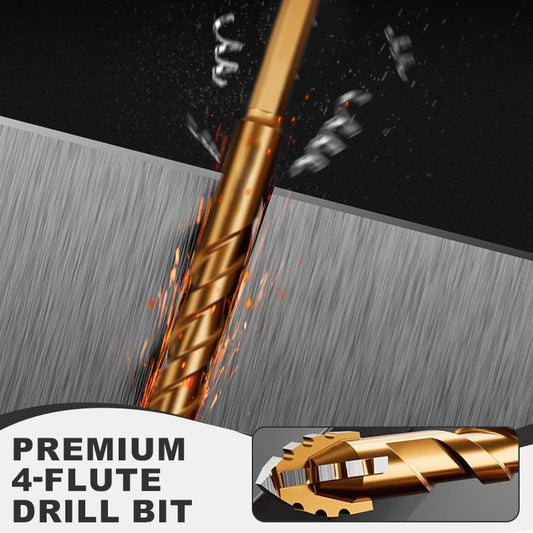 Premium 4-Flute Drill Bit
