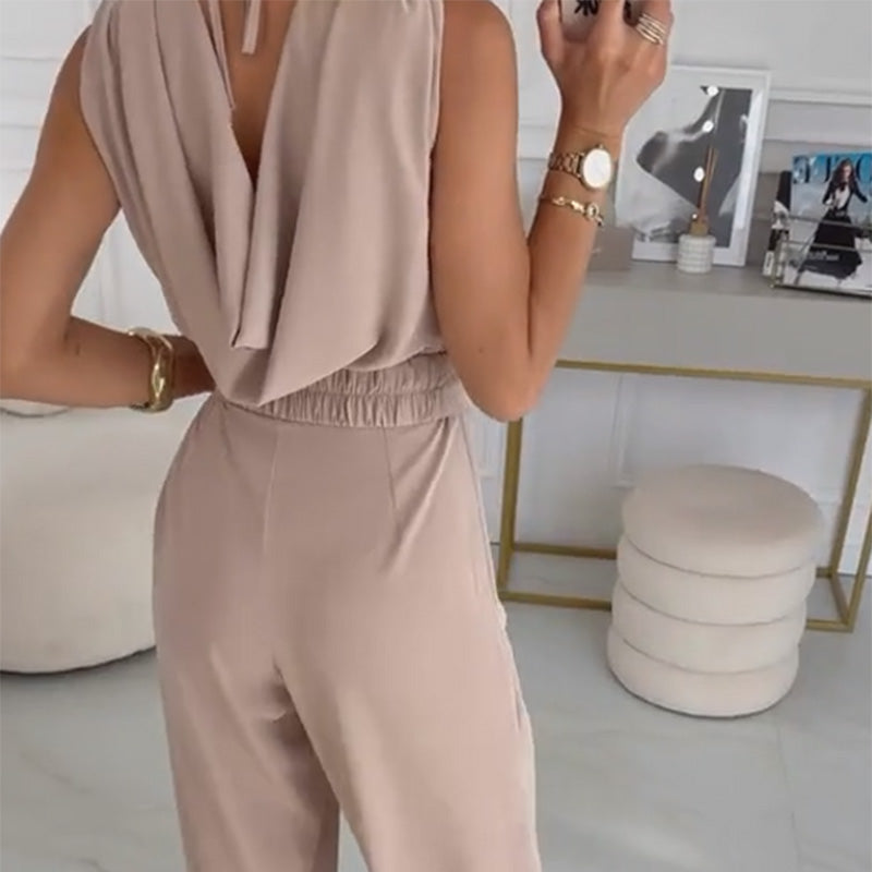 ✨Ärmelloser Jumpsuit für Frauen mit Blumenverzierung