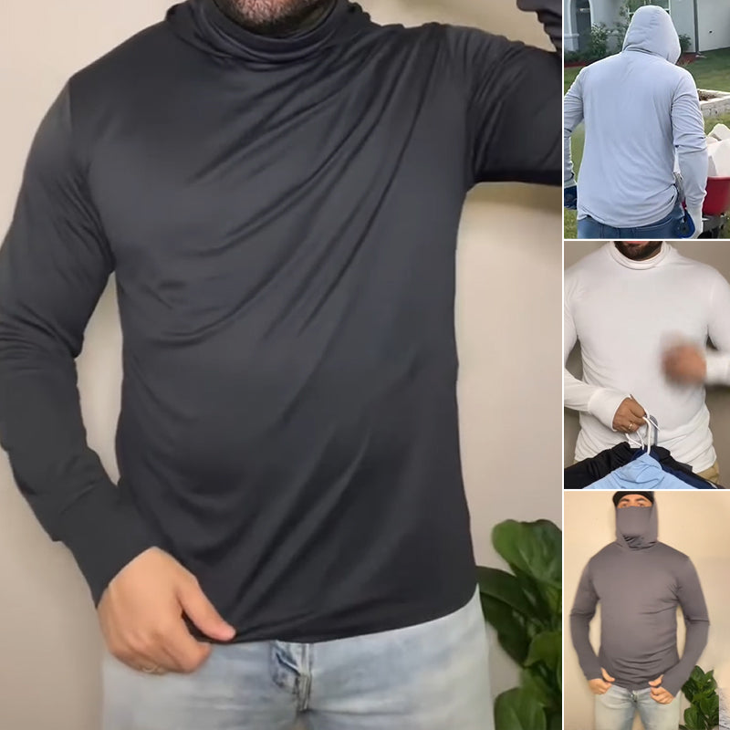 ✨Leichter, schnelltrocknender UV-Schutz-Hoodie für Herren-Von heiß zu kühl