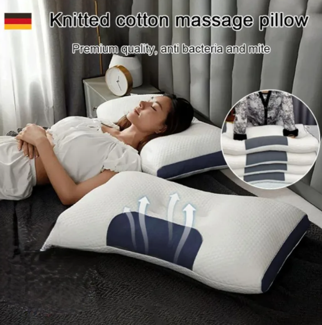 💥Letzter Tag Großer Ausverkauf 50% OFF💥Antibakterielles Nackenstütz-Massagekissen mit Schlafhilfe
