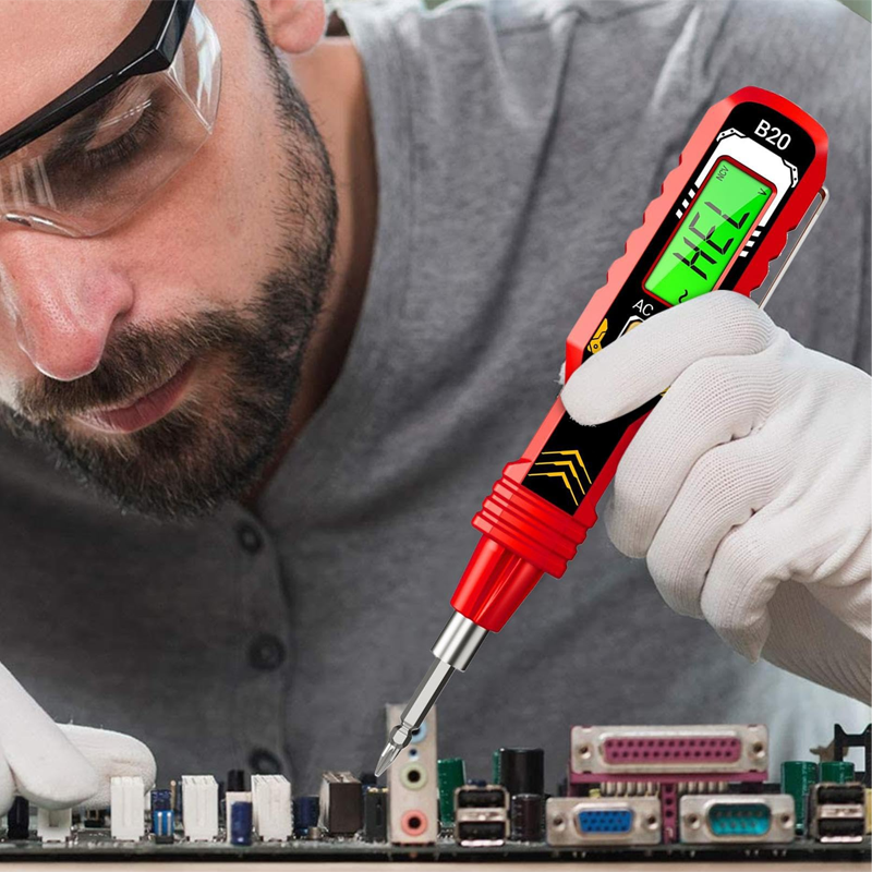 📢Zeitbegrenzter 63% Rabatt✨Berührungsloser Spannungsprüfer mit LCD-Anzeige🏆