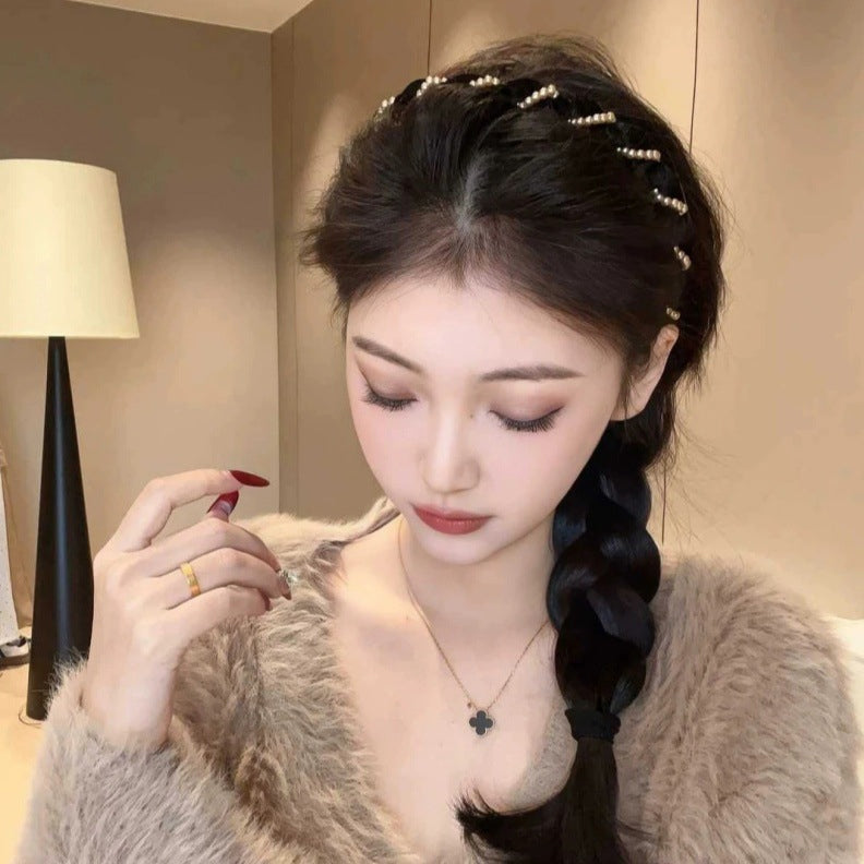 🏆✨Heißer Verkauf🔥Vintage High Cranium Artificial Pearl Hairband （64% Rabatt）