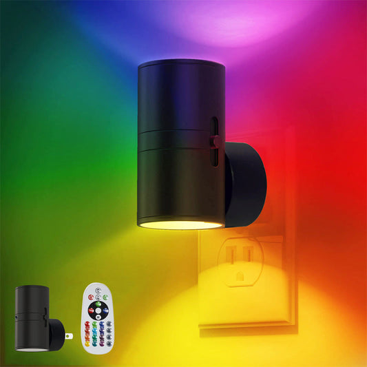 🌈✨ RGB-Farbwechsel-LED-Steckernachtlicht – Automatisches Nachtlicht mit Dämmerungssensor & 16 Farben