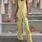 🌸Set aus ärmellosem Oberteil und langer Hose für Damen
