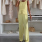 🌸Set aus ärmellosem Oberteil und langer Hose für Damen