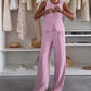 🌸Set aus ärmellosem Oberteil und langer Hose für Damen