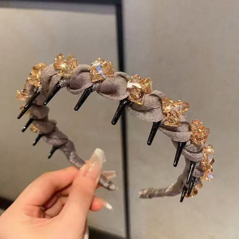 💎 Kaufe 1, erhalte 1 gratis! ✨ Strass-Haarband mit Zähnen – 2025 neues Design 💇‍♀️