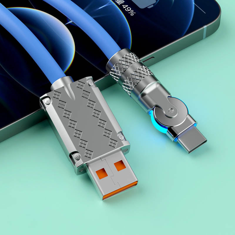 🎉Neujahrs-Hot-Sale mit 50 % Rabatt🎁180° Anti-Break Schnelllade-Datenkabel (120W)
