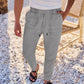 👖✨ 50% RABATT! Herren lockere Freizeithose mit Kordelzug – Verstellbarer Bund, praktische Schrägtaschen, lässiger Stil – Perfekt für Alltag & Freizeit 🌿