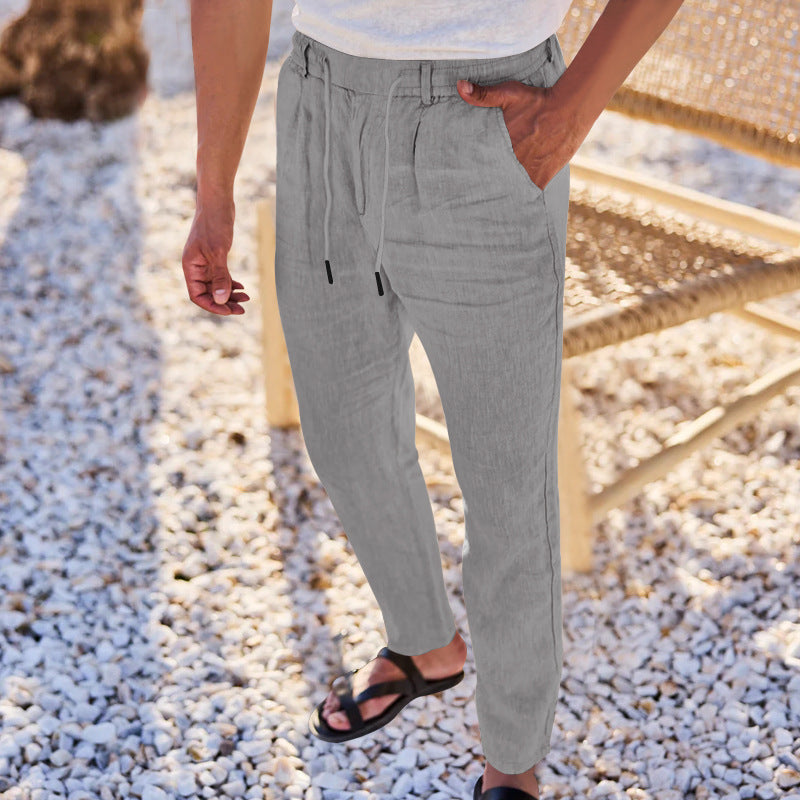 👖✨ 50% RABATT! Herren lockere Freizeithose mit Kordelzug – Verstellbarer Bund, praktische Schrägtaschen, lässiger Stil – Perfekt für Alltag & Freizeit 🌿