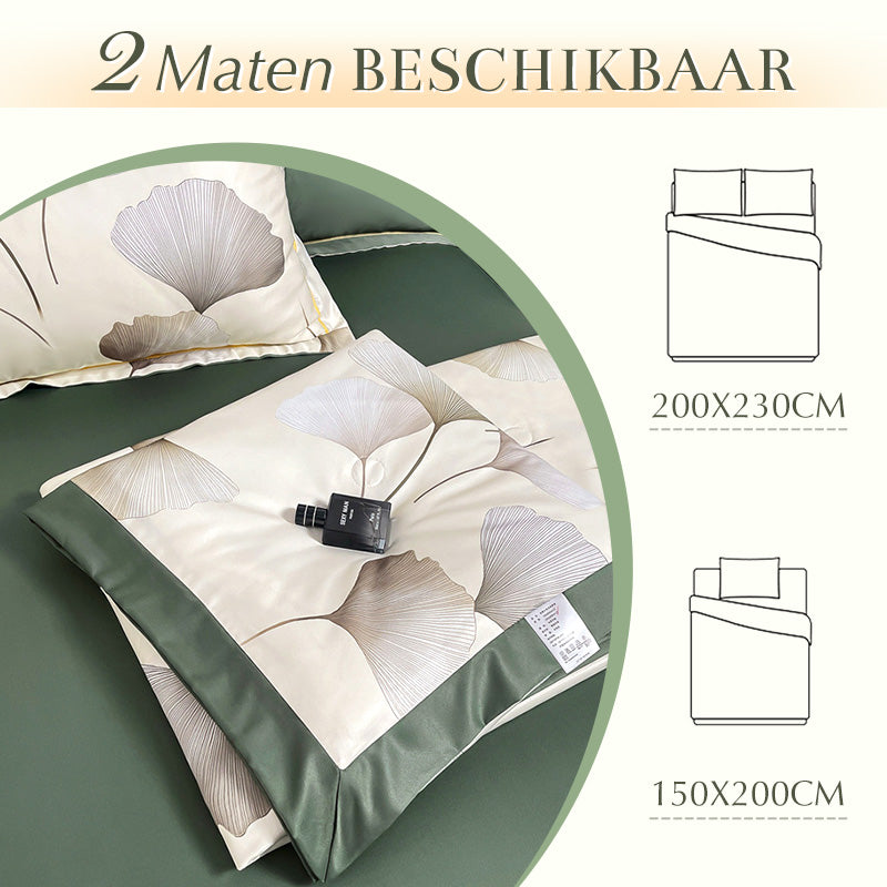 🌸【Exklusives Sommerangebot-50 % Rabatt】 Kühlendes & atmungsaktives Bettwäsche-Set mit Blumenmuster (4-teilig)