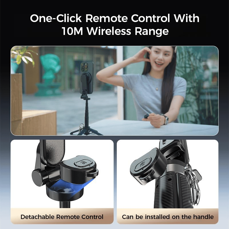 🏆61% Rabatt für eine begrenzte Zeit✨4-in-1 Multifunktions-Selfie-Stick mit 360°-Drehung und Magnet