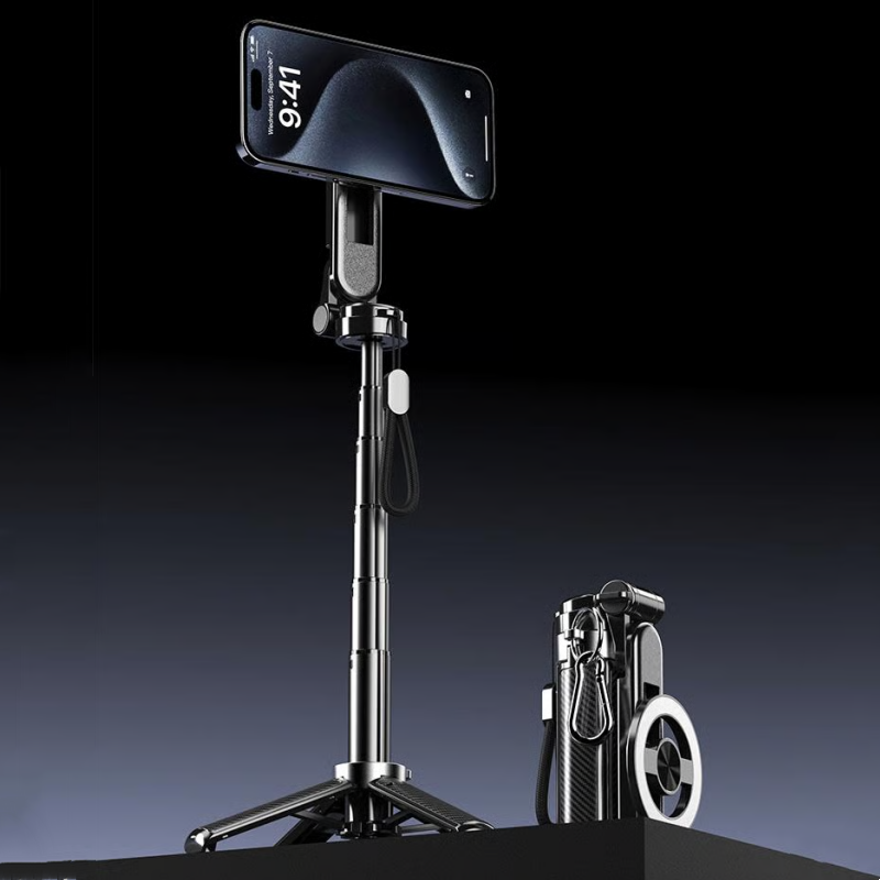 🏆61% Rabatt für eine begrenzte Zeit✨4-in-1 Multifunktions-Selfie-Stick mit 360°-Drehung und Magnet