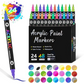🔥 50 % RABATT! 🌈🖌️ Acrylstift-Marker mit zwei Spitzen – Farbenfroh & vielseitig ✨🎨