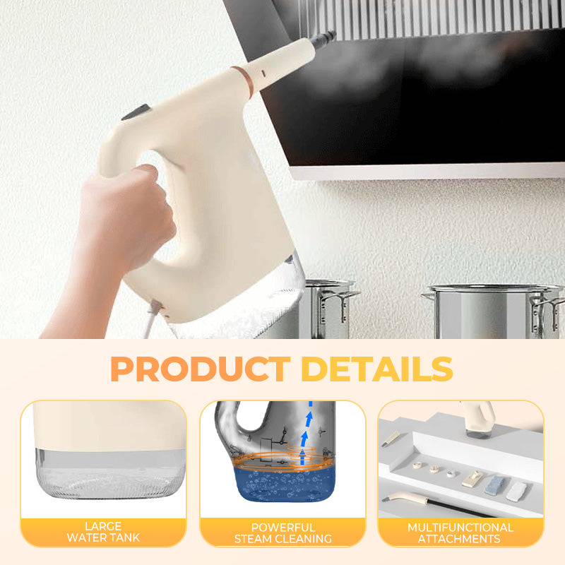 🎁Zeitbegrenzter Rabatt von 57%✨Multifunktionaler Handdampfreiniger mit Aufsätzen