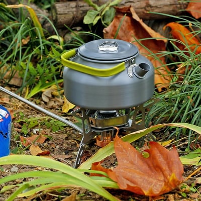 🎁50% zeitlich begrenzter Rabatt✨Outdoor Portable Split-Body Windschutz Dreikern Kupferkopf mit Umschlüssel Camping Picnic Herd