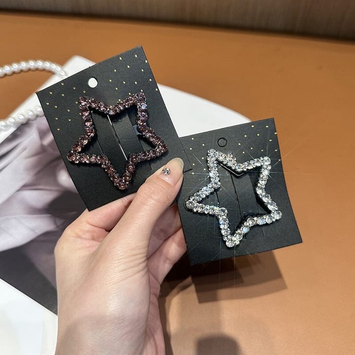 🎁✨Haarspangen mit Bling-Strasssteinen und Schnappverschluss (50 % RABATT)🌸