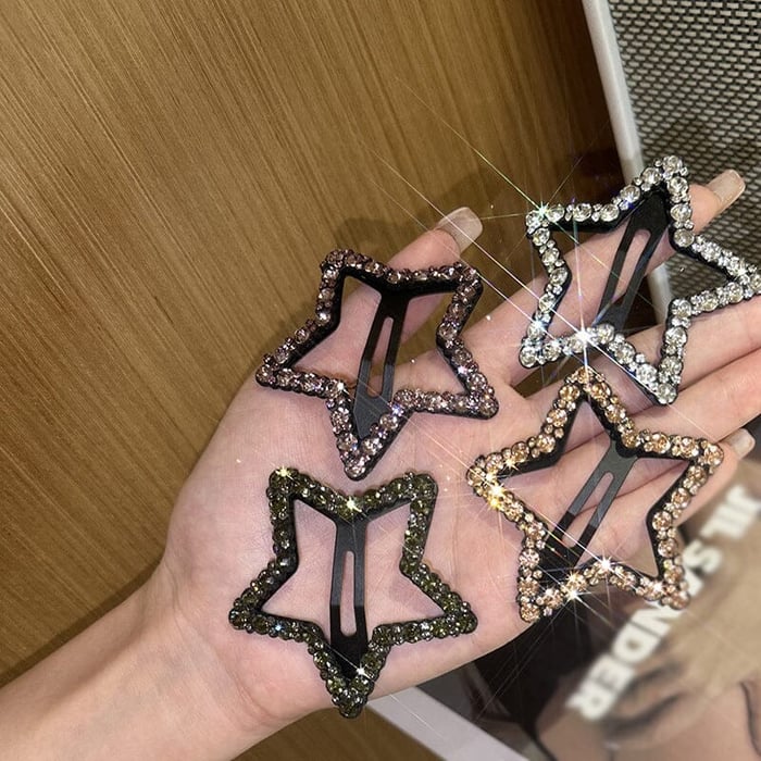 🎁✨Haarspangen mit Bling-Strasssteinen und Schnappverschluss (50 % RABATT)🌸