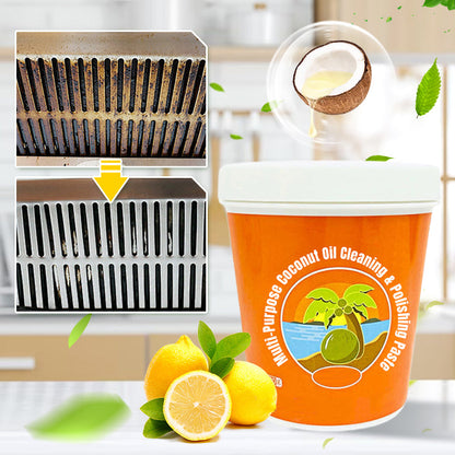 🌴 Sanfte Reinigung mit Natürlicher Kokosöl-Politurpaste 🥥✨ 🎁 Kaufen Sie 3 und erhalten Sie 2 gratis！！🫧