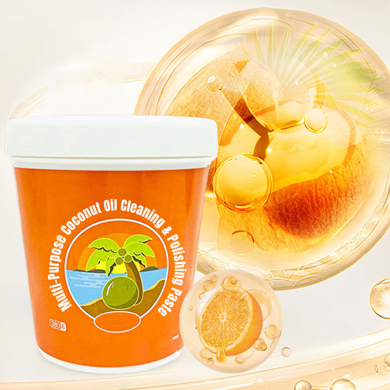 🌴 Sanfte Reinigung mit Natürlicher Kokosöl-Politurpaste 🥥✨ 🎁 Kaufen Sie 3 und erhalten Sie 2 gratis！！🫧