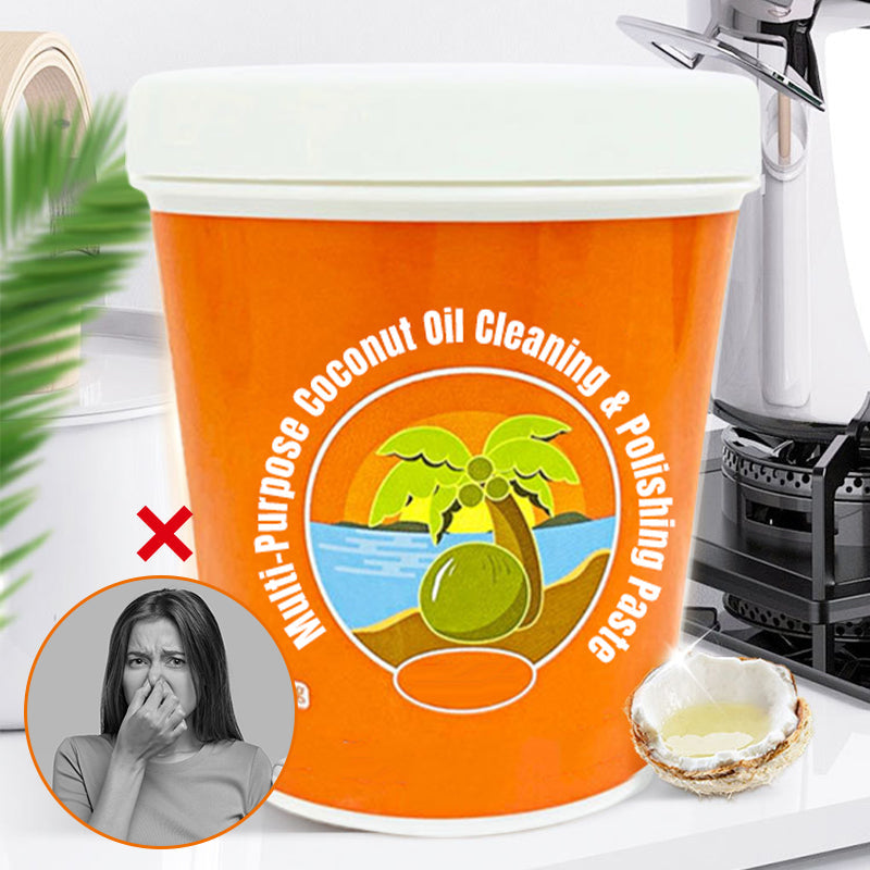 🌴 Sanfte Reinigung mit Natürlicher Kokosöl-Politurpaste 🥥✨ 🎁 Kaufen Sie 3 und erhalten Sie 2 gratis！！🫧