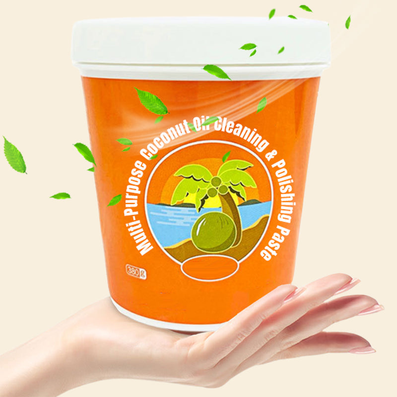 🌴 Sanfte Reinigung mit Natürlicher Kokosöl-Politurpaste 🥥✨ 🎁 Kaufen Sie 3 und erhalten Sie 2 gratis！！🫧